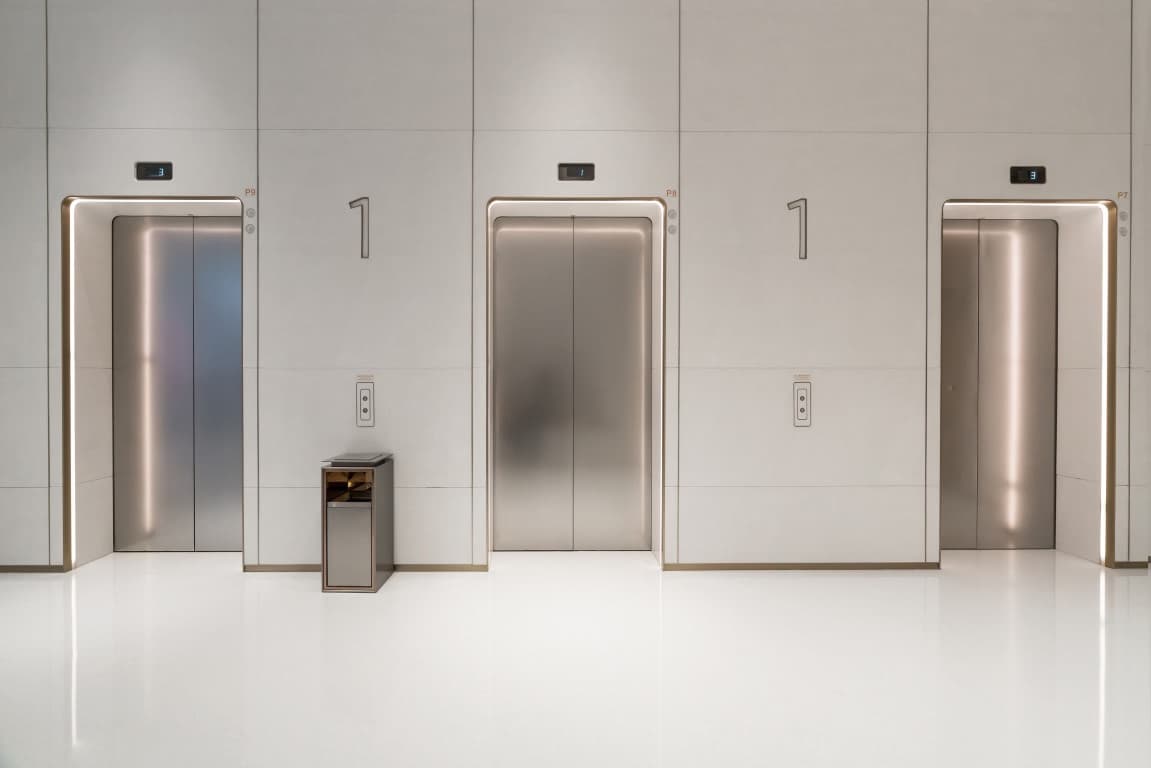 3 Mitsubishi Elevators Per Floor for efficient movement across the property